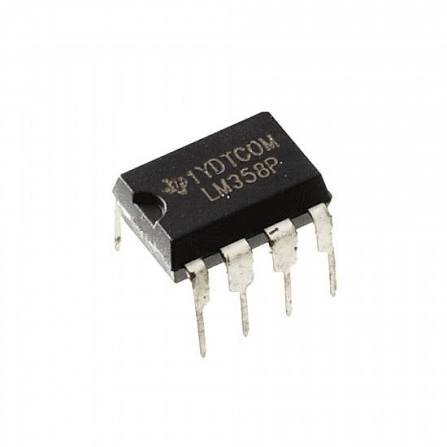 LM358 Dual Operational Amplifier (Op-Amp) IC DIP-8 media 1