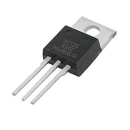 BT136 TRIAC TO-220 for AC Load Control & Power Switching media 1