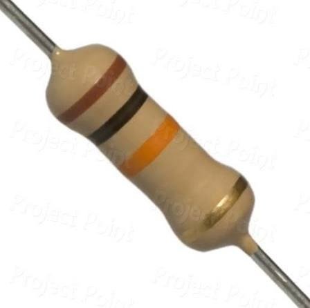 10kΩ Through-Hole Carbon Film Resistor 1/4W