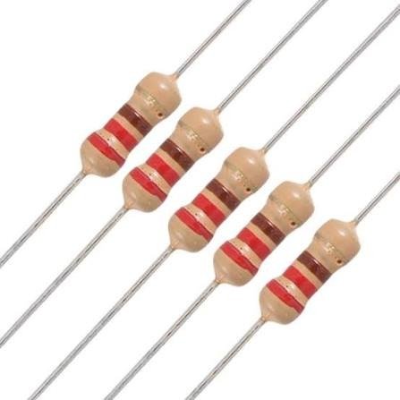 220Ω Through-Hole Carbon Film Resistor 1/4W