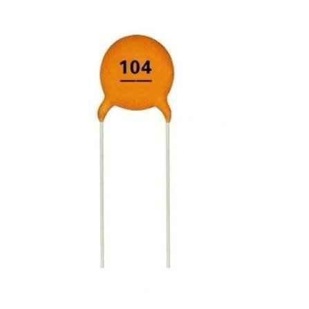 104 Ceramic Disc Capacitor (100nF / 0.1µF) Through-Hole media 1