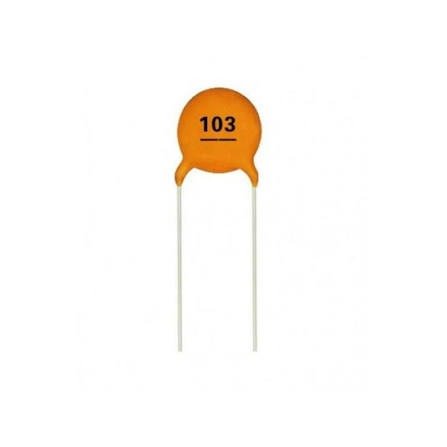 103 Ceramic Disc Capacitor (10nF / 0.01µF) Through-Hole