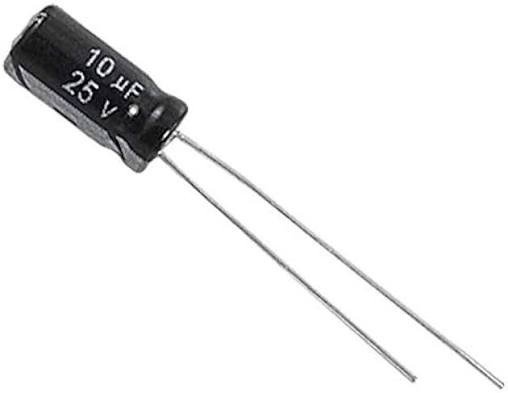 10µF 25V Electrolytic Capacitor Through-Hole media 1