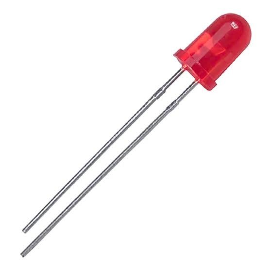 Red 5mm LED Through-Hole (2-Pin)
