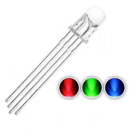 RGB 5mm LED Through-Hole (4-Pin) media 1