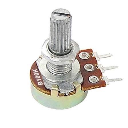 100kΩ Rotary Potentiometer Through-Hole Variable Resistor