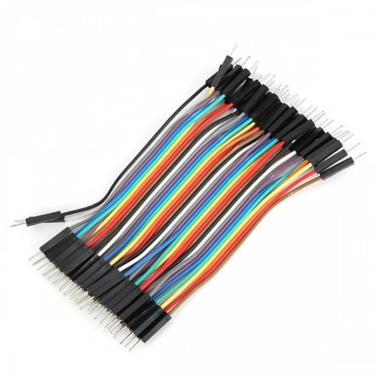 Male to Male Jumper Wires for Breadboard & Arduino (40-Pin Ribbon) media 1