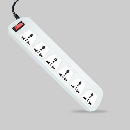 Universal Electrical Extension Board with Switch media 1